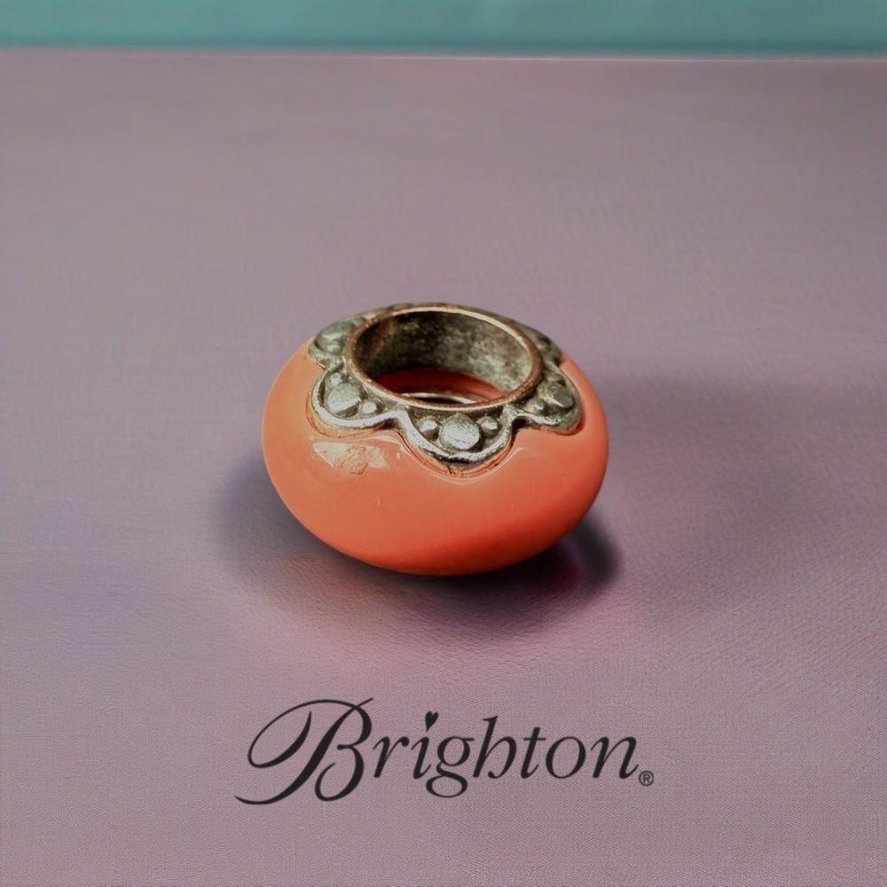 Brighton Primavera pink orange Spacer Bead